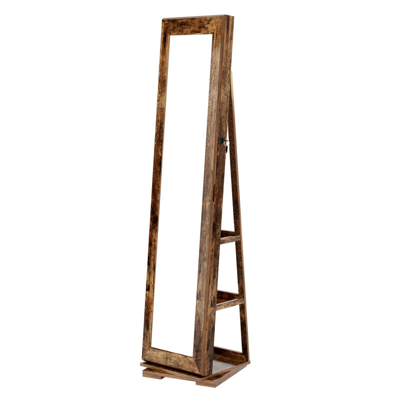 Rebrilliant Jelks 15'' Wide Freestanding Jewelry Armoire with Mirror